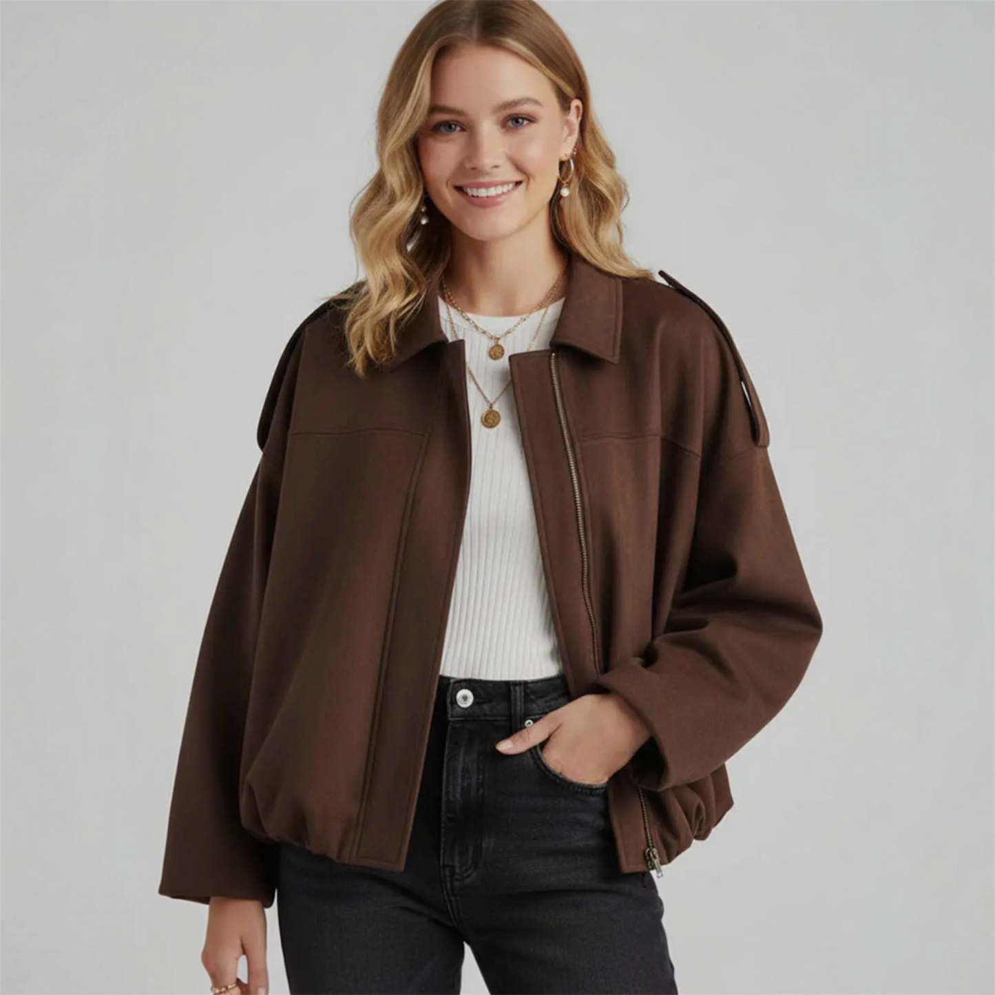 THE MOCHA MOMENT JACKET