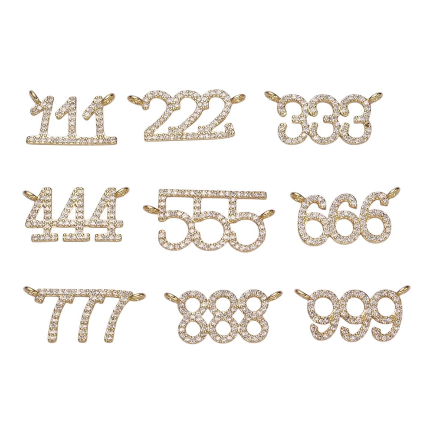 BLING ANGEL NUMBER NECKLACE
