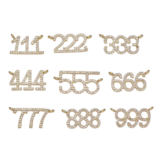 BLING ANGEL NUMBER NECKLACE