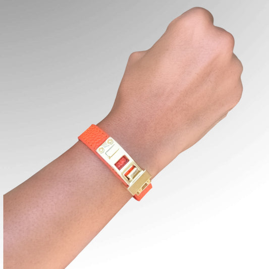 BOSTON LEATHER BRACELET - Butterfly Alley Jewelry