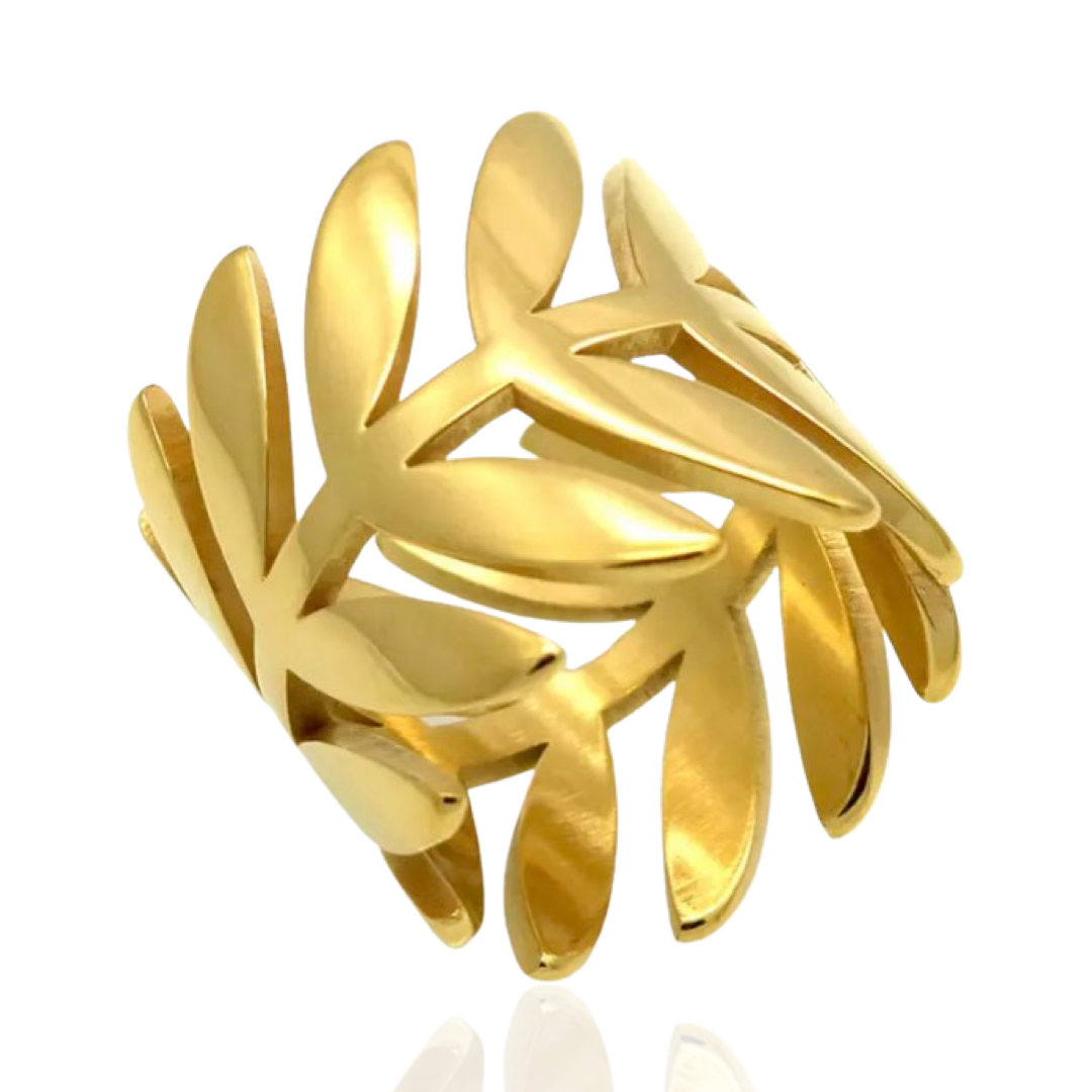 TROPICAL LEAF RING - Butterfly Alley Jewelry