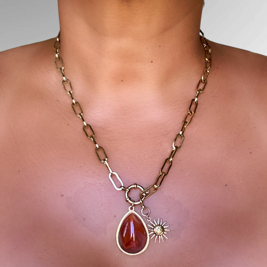 GEMI CHARM NECKLACE - Butterfly Alley Jewelry