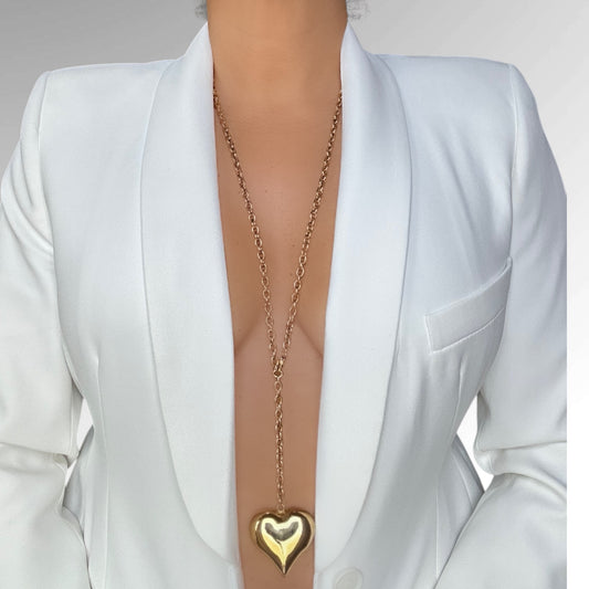 Nikita Necklace – Elegant Heart-Shaped Pendant with fancy Chain