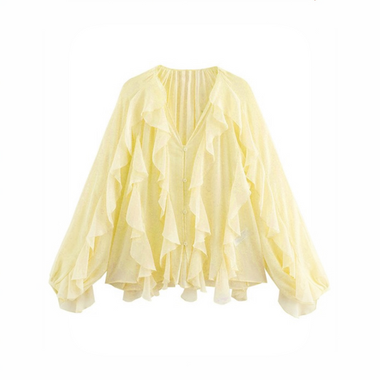 CHARMAINE RUFFLE BLOUSE