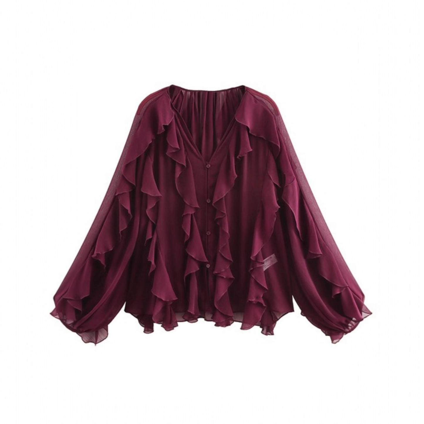 CHARMAINE RUFFLE BLOUSE