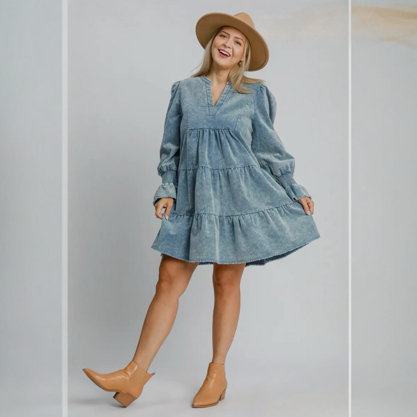 MISTY RIDGE CORDUROY DRESS - Plus