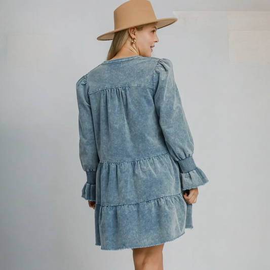 MISTY RIDGE CORDUROY DRESS - Plus