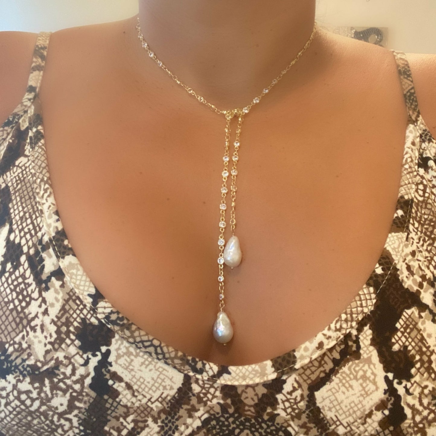 CHAMPAIGNE BOLO NECKLACE - Butterfly Alley Jewelry
