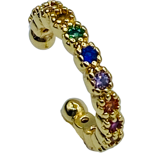 RAINBOW EAR CUFF - Butterfly Alley Jewelry
