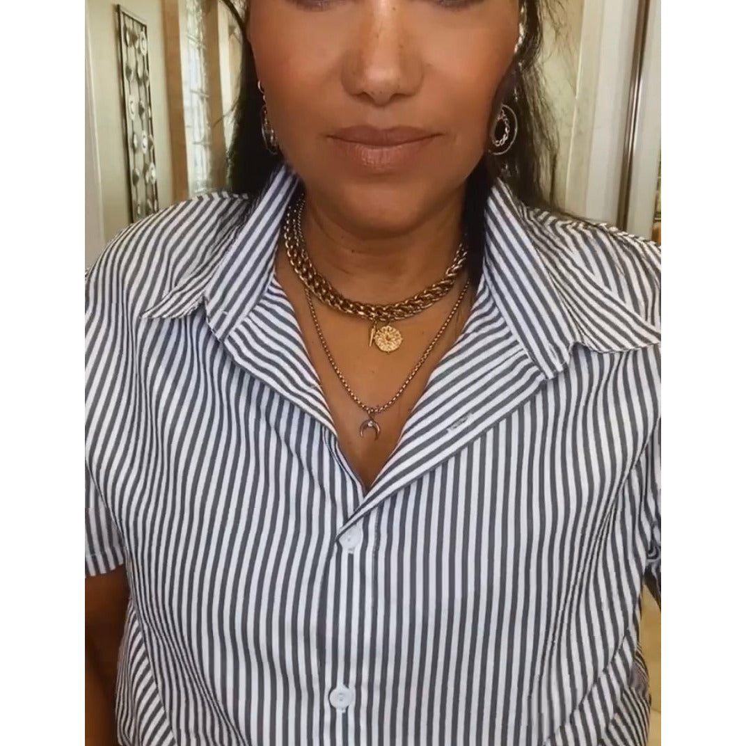SANTANA AZTEC LAYERED NECKLACE - Butterfly Alley Jewelry