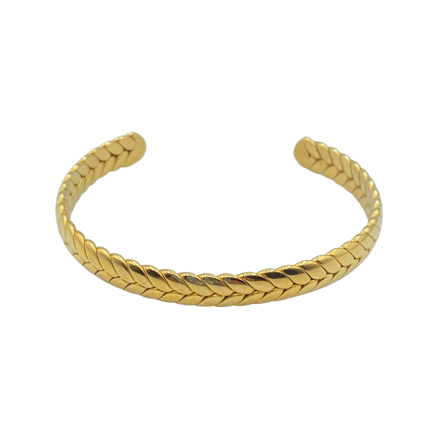 PEYTON HERRINGBONE CUFF BRACELET - Butterfly Alley Jewelry