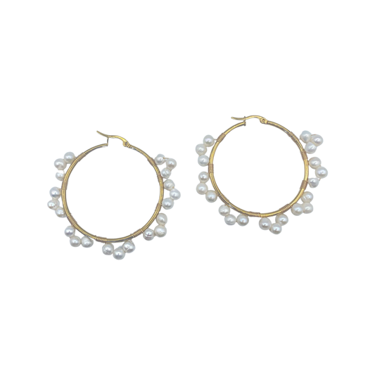 KRISTY HOOP EARRINGS - Butterfly Alley Jewelry