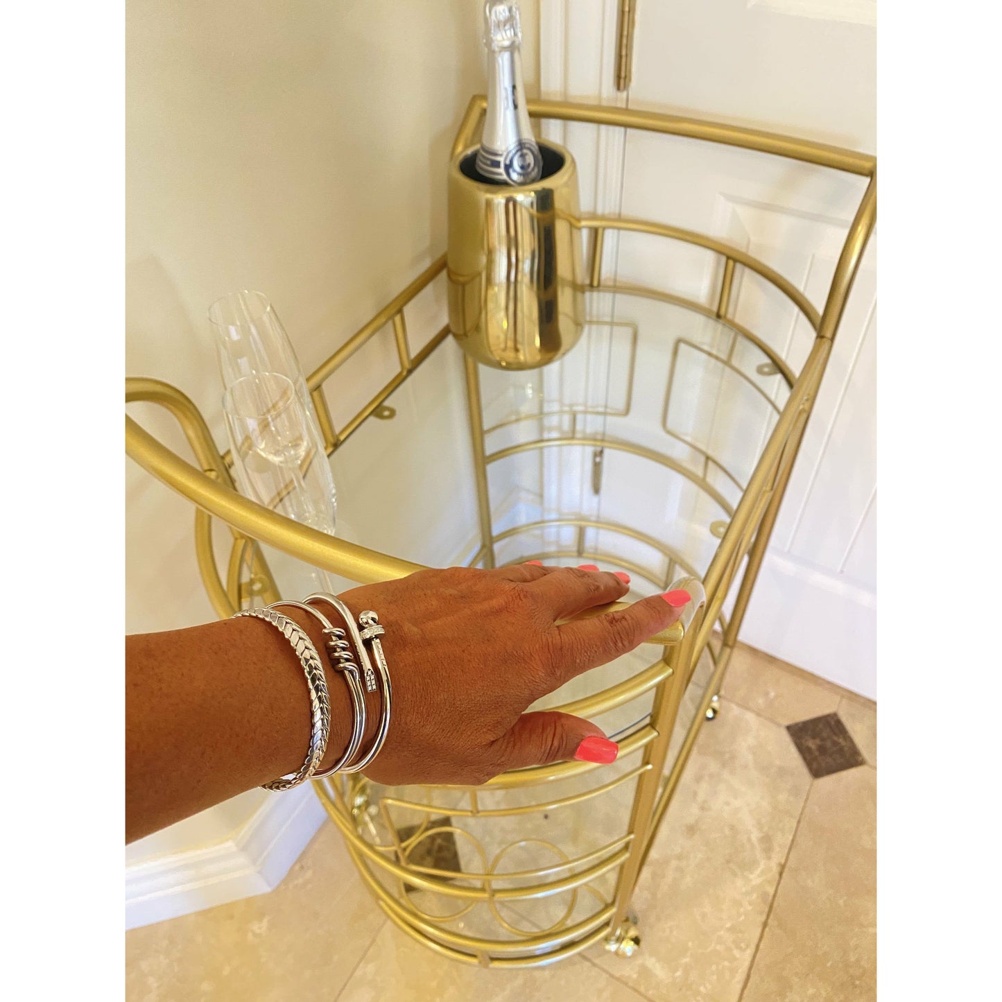 PEYTON HERRINGBONE CUFF BRACELET - Butterfly Alley Jewelry