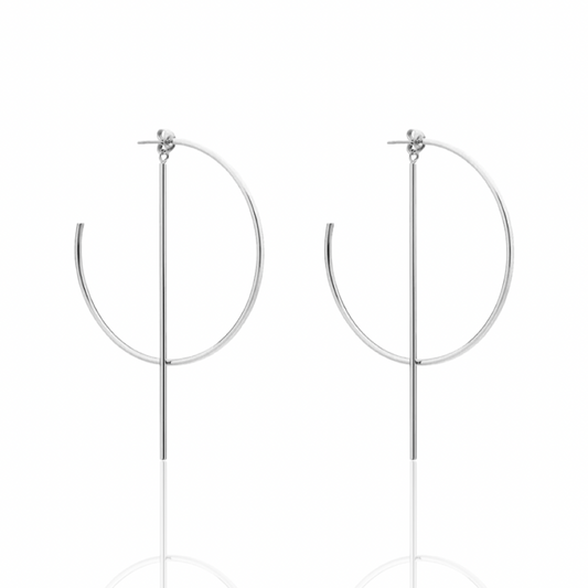 READ BETWEEN THE LINES HOOP EARRINGS - Butterfly Alley Jewelry