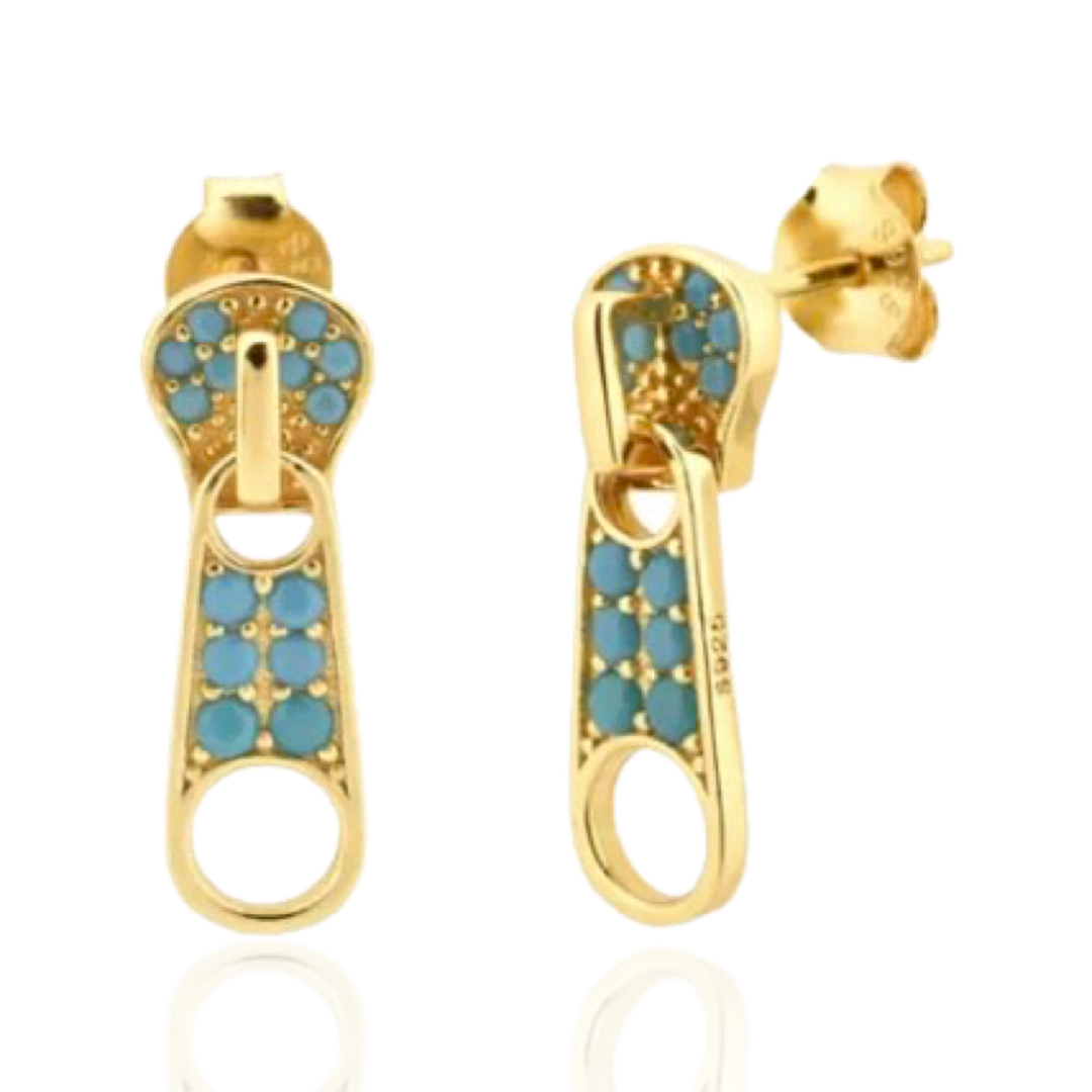Zipper Earring – Trendy Fashion Accessories | Butterfly Alley Jewelry