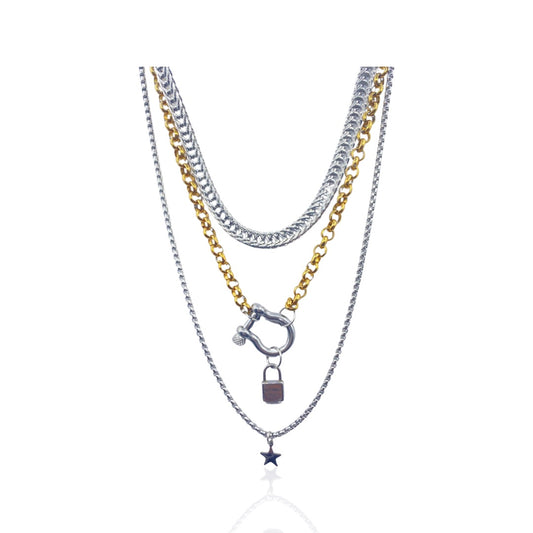 SANTANA SHOOTING STAR LAYERED NECKLACE - Butterfly Alley Jewelry