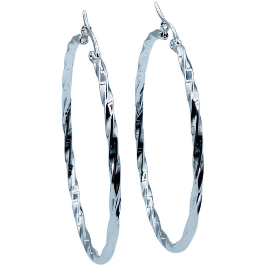 DON'T GET IT TWISTED HOOP EARRINGS - Butterfly Alley Jewelry