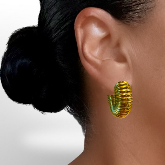 CATERPILLAR HOOPS - Butterfly Alley Jewelry