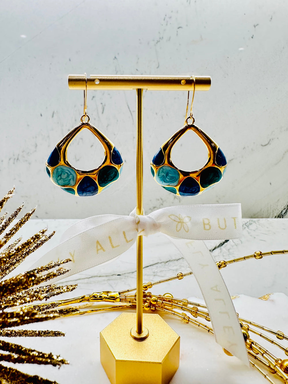 EMERALD BAY EARRINGS - Butterfly Alley Jewelry