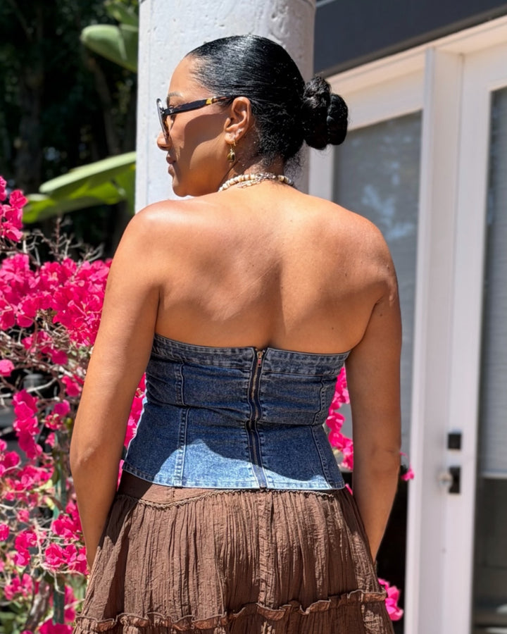 HARLOW DENIM TOP