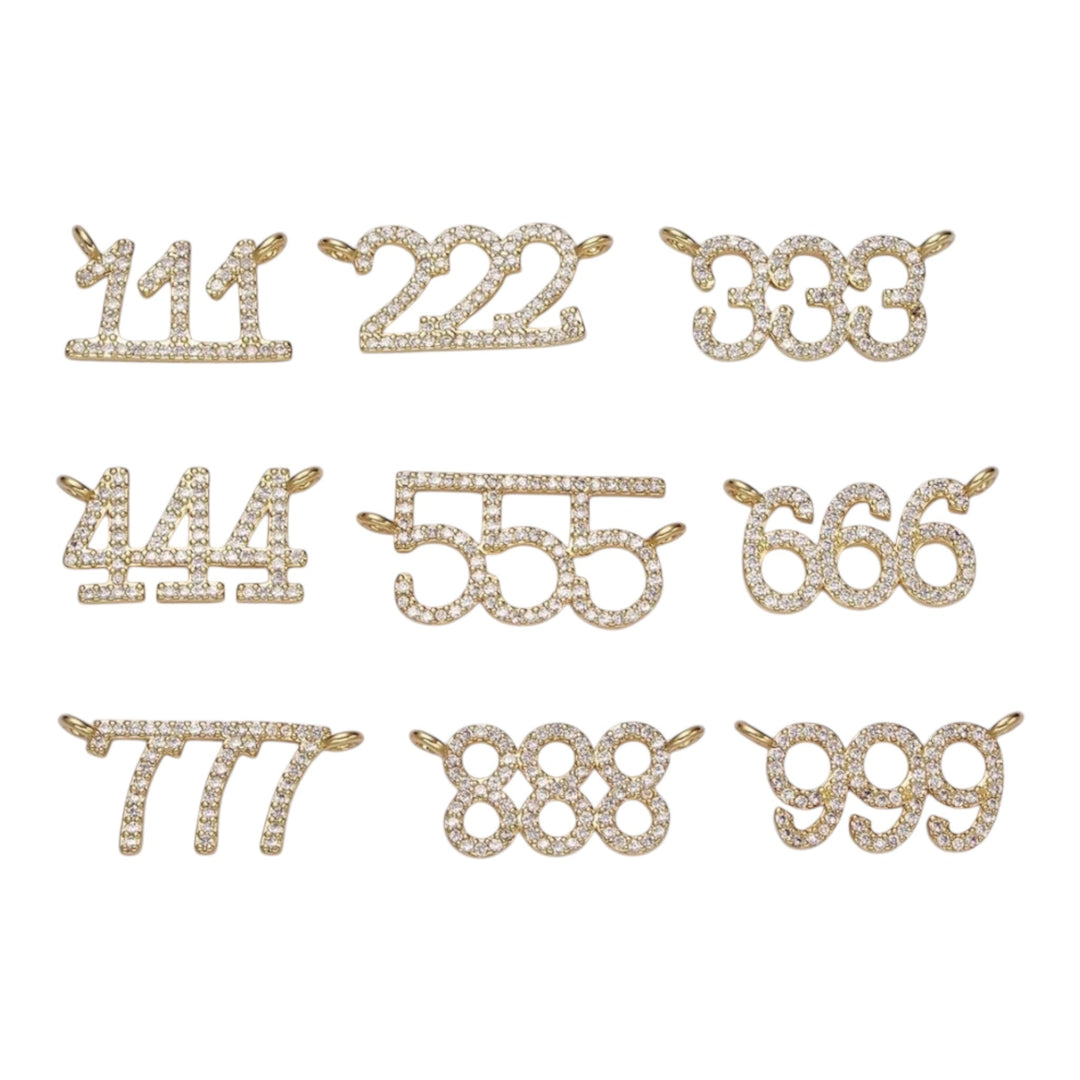 BLING ANGEL NUMBER NECKLACE