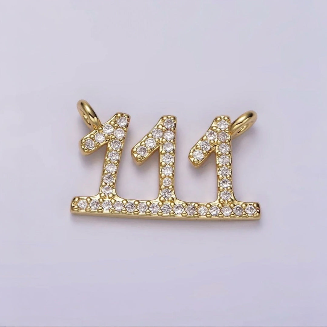 BLING ANGEL NUMBER NECKLACE