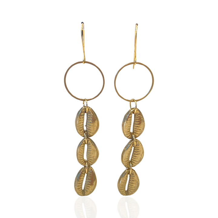 COWRIE SHELL EARRINGS - Butterfly Alley Jewelry