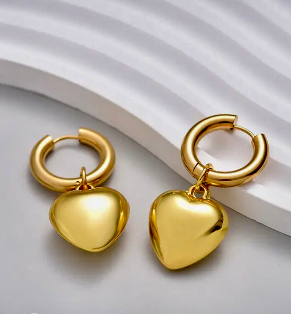 BOLIVIA HEART EARRINGS - Butterfly Alley Jewelry