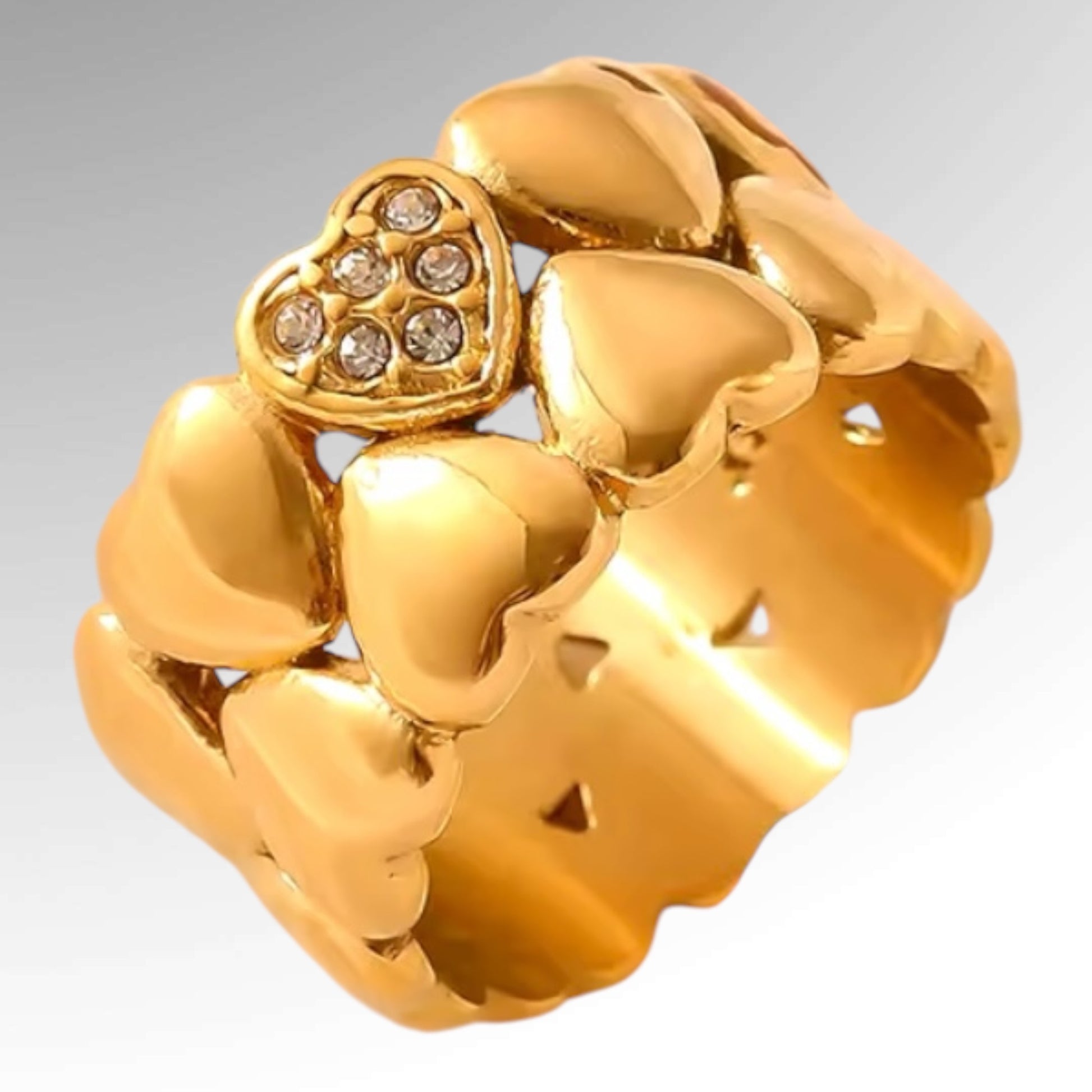 SHANNON HEART RING - Butterfly Alley Jewelry