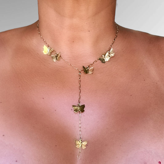 BUTTERFLY KISSES NECKLACE - Butterfly Alley Jewelry