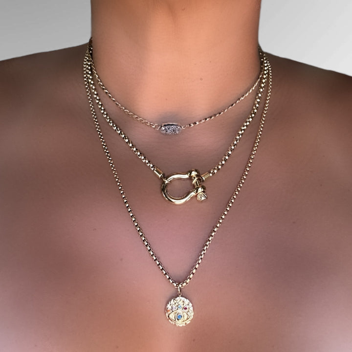 SANTANA GOOD VIBES LAYERED NECKLACE - Butterfly Alley Jewelry