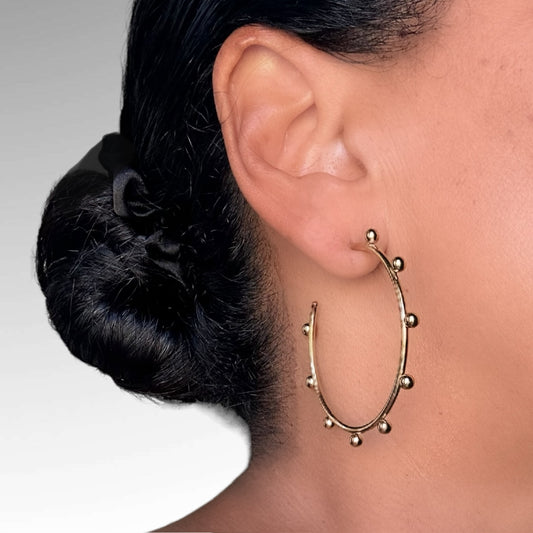 CHANTELLE HOOP EARRINGS - Butterfly Alley Jewelry