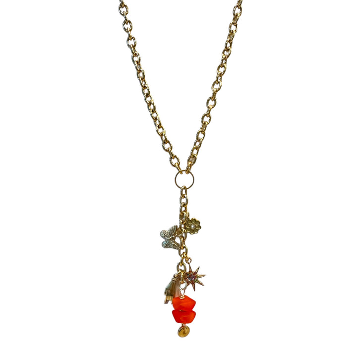 SEA GLASS CHARM NECKLACE - Butterfly Alley Jewelry