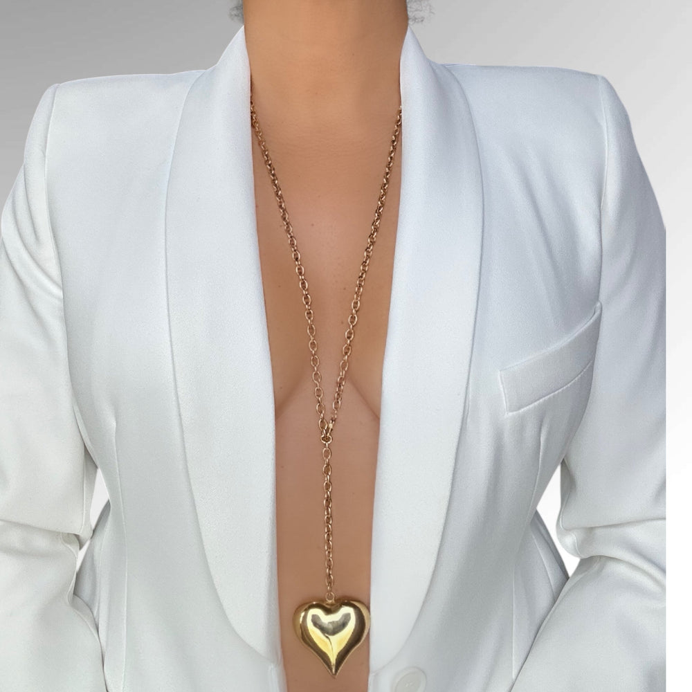 Nikita Necklace – Elegant Heart-Shaped Pendant with fancy Chain