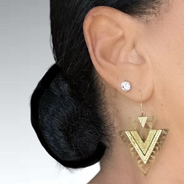 Golden Arrowhead Earrings by Butterfly Alley Jewelry – Bold &amp; Stylish