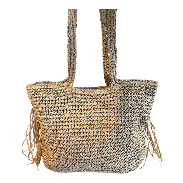 RAFFIA TOTE BAG