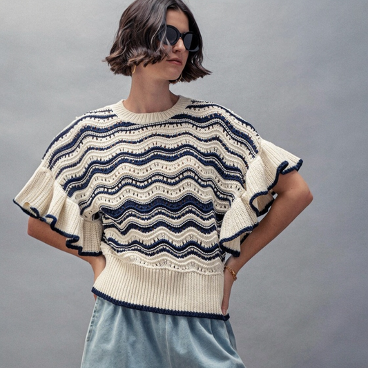 COASTAL WAVE SWEATER