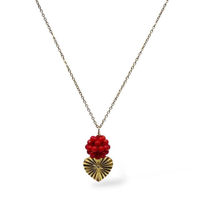 BERRY HEART NECKLACE