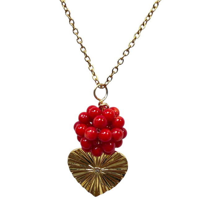BERRY HEART NECKLACE