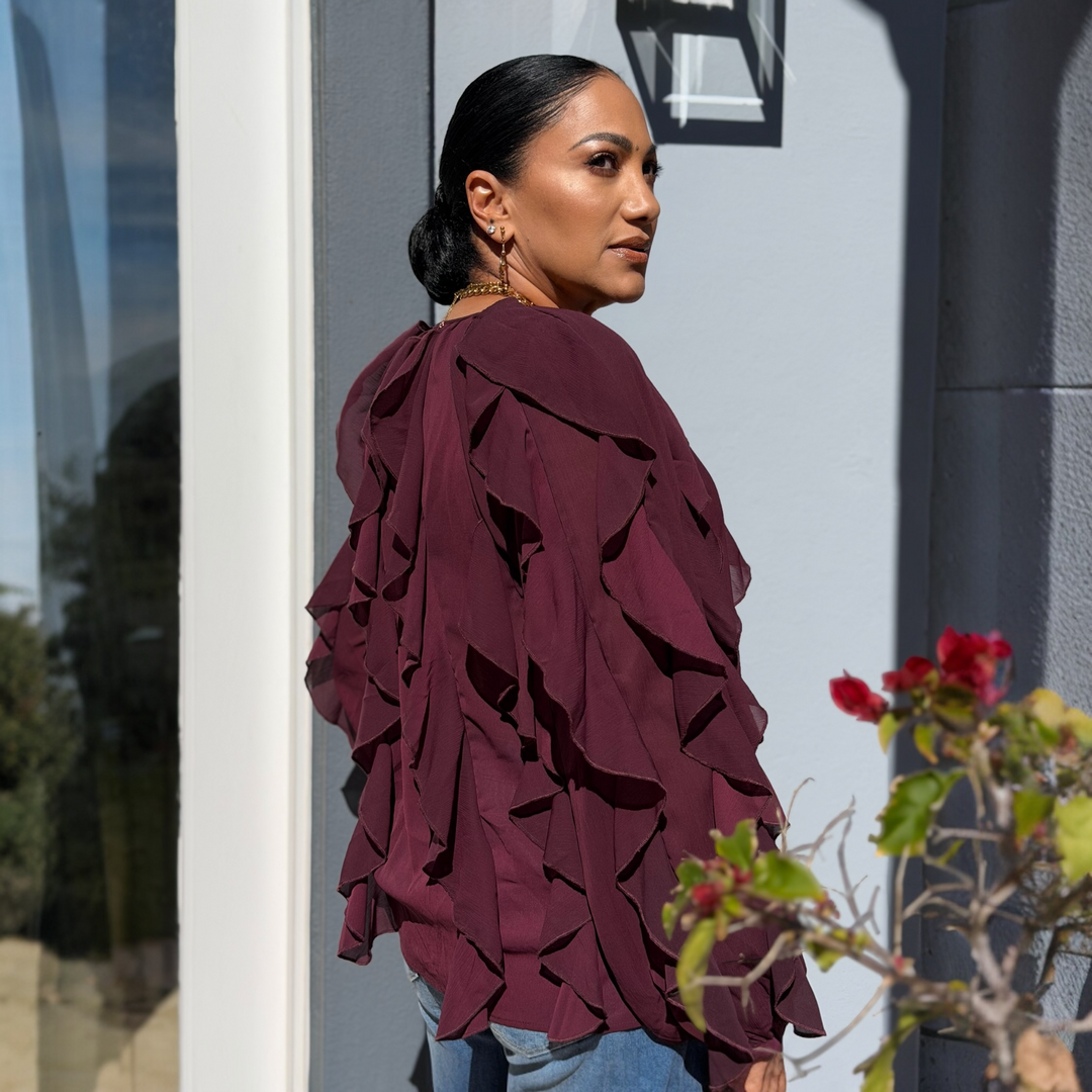 CHARMAINE RUFFLE BLOUSE