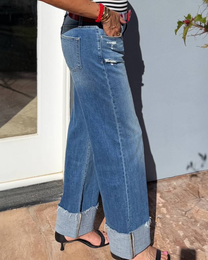UPTOWN CUFF HIGH RISE JEANS