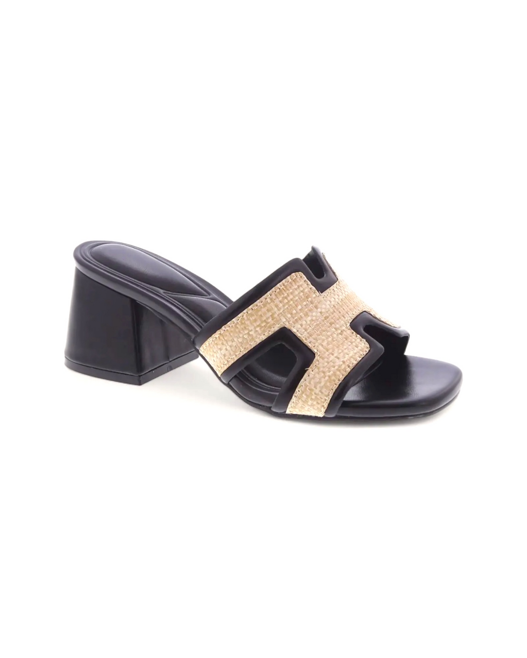 MONACO RAFFIA MULE