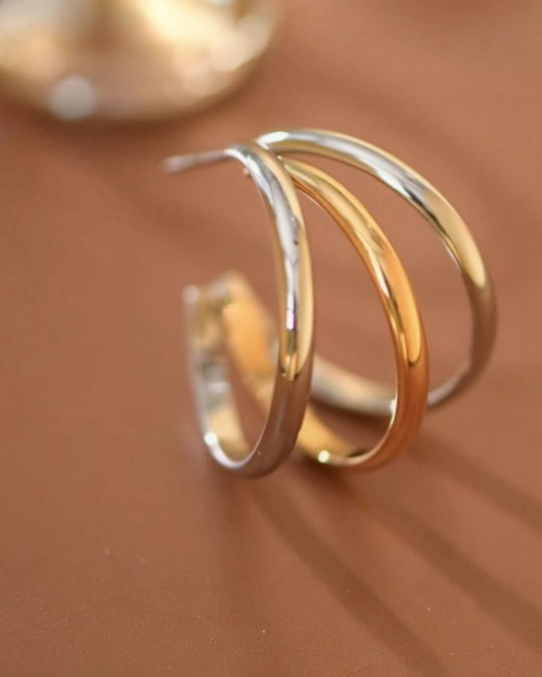 KIERA TRIPLE HOOP EARRINGS