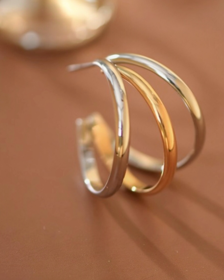 KIERA TRIPLE HOOP EARRINGS
