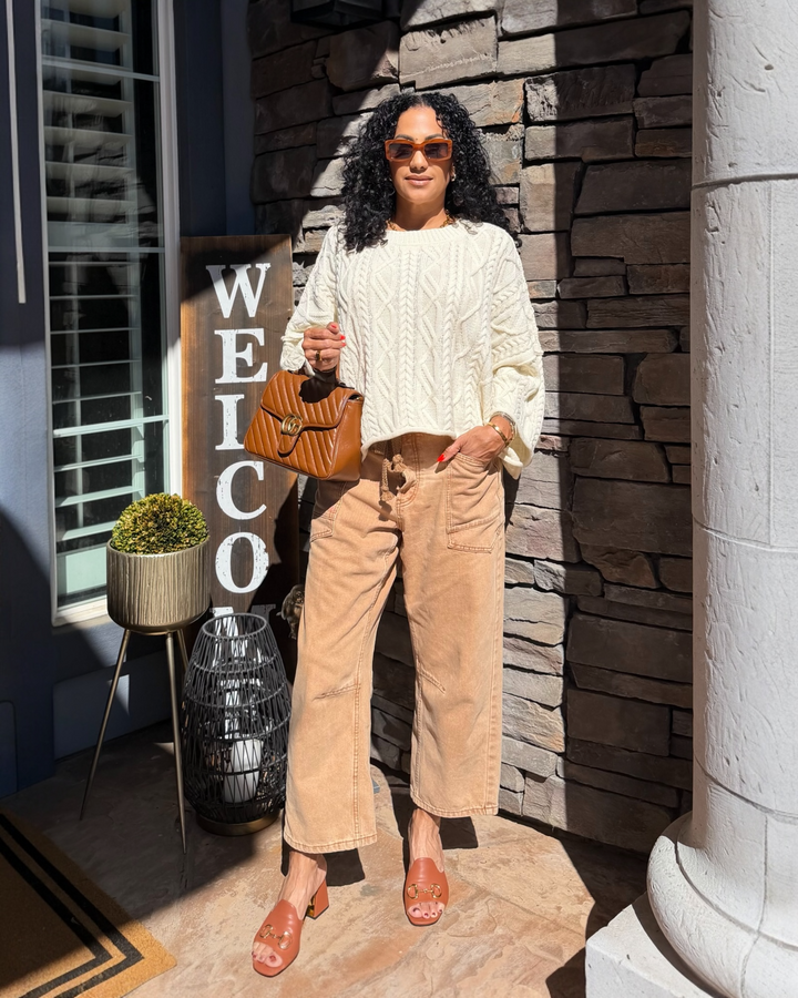 SANDSTONE KNIT SWEATER