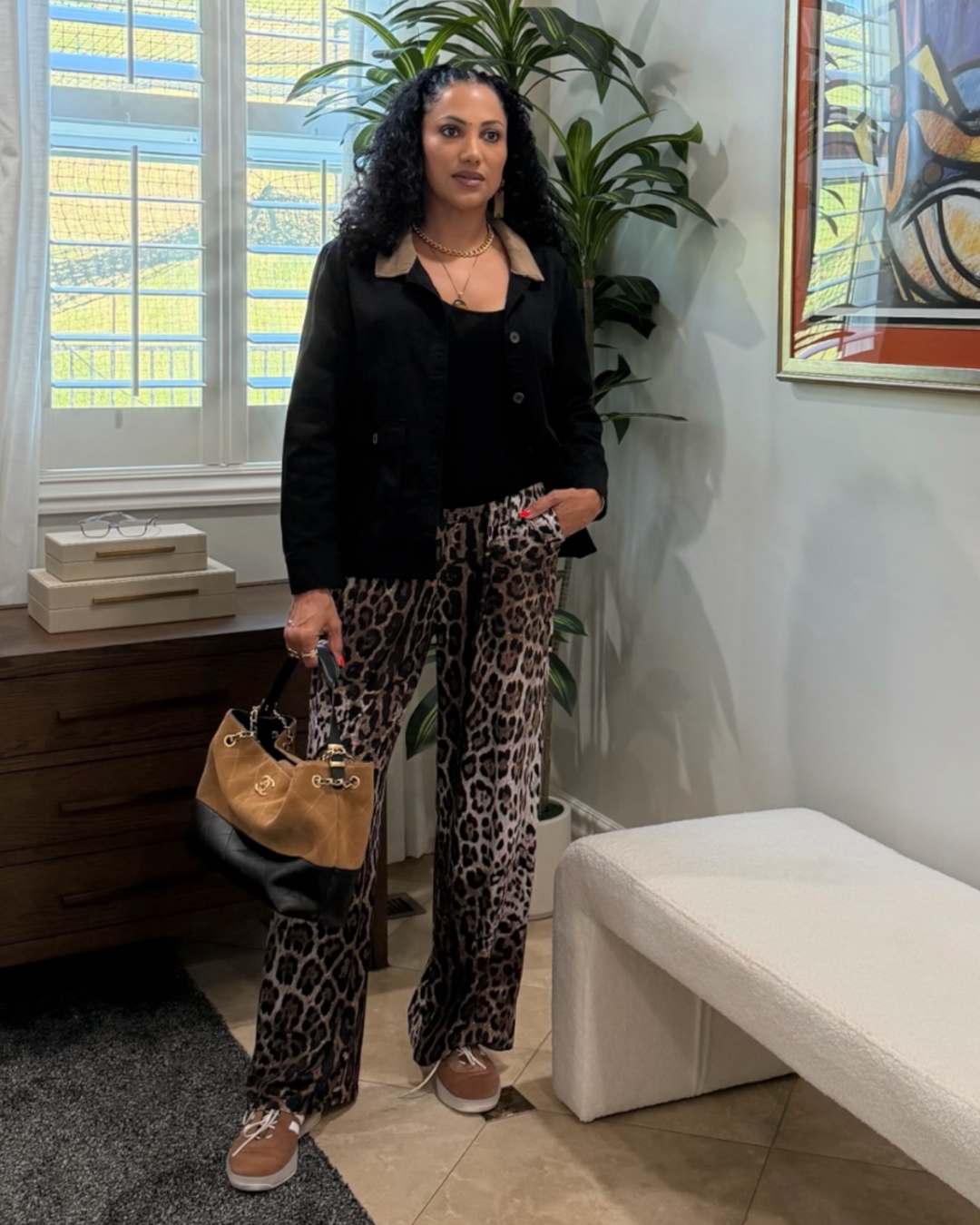 LEANNA LEOPARD PANTS