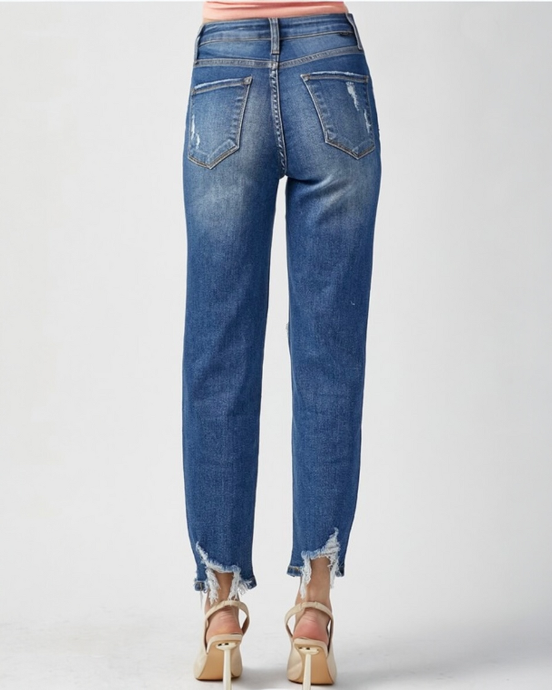 CROSSOVER DISTRESSED JEANS