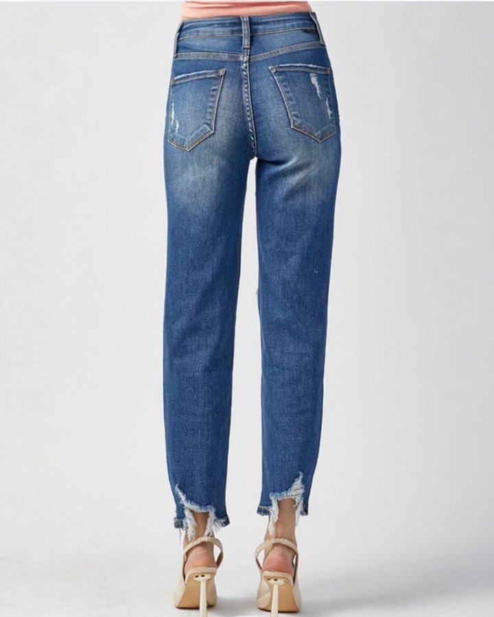 CROSSOVER DISTRESSED JEANS