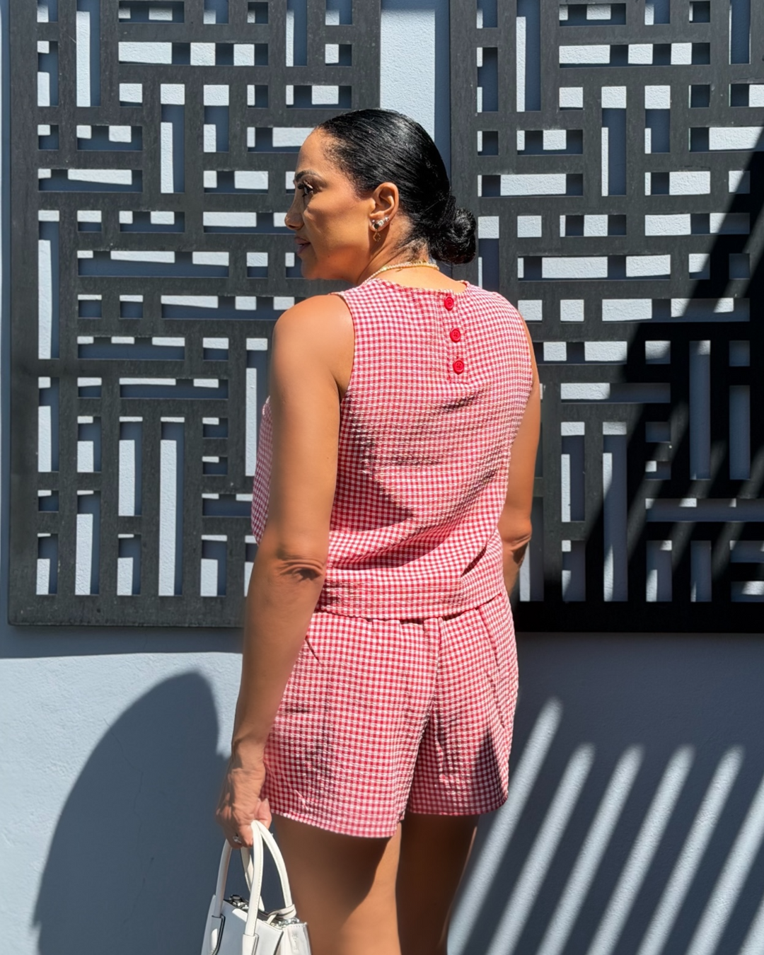 CHERRY GINGHAM SET