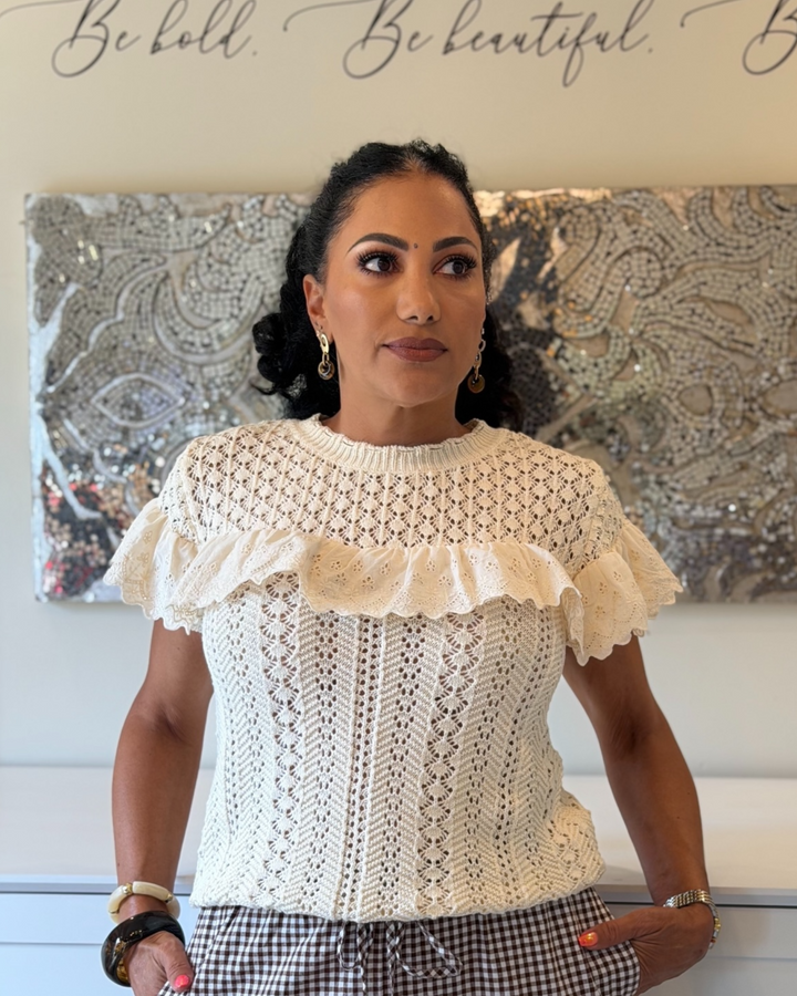CLARA KNIT LACE TOP